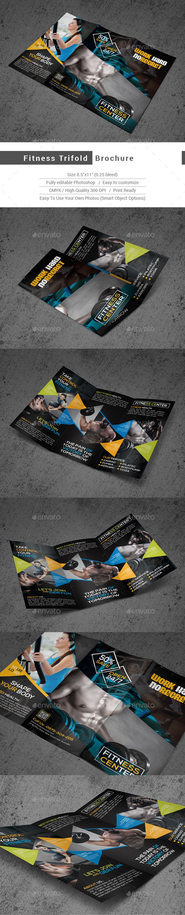 Fitness Trifold Brochure - Corporate Brochures
