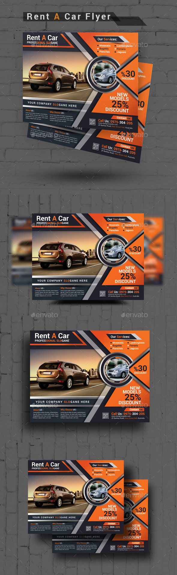 Rent A Car Flyer - Corporate Flyers