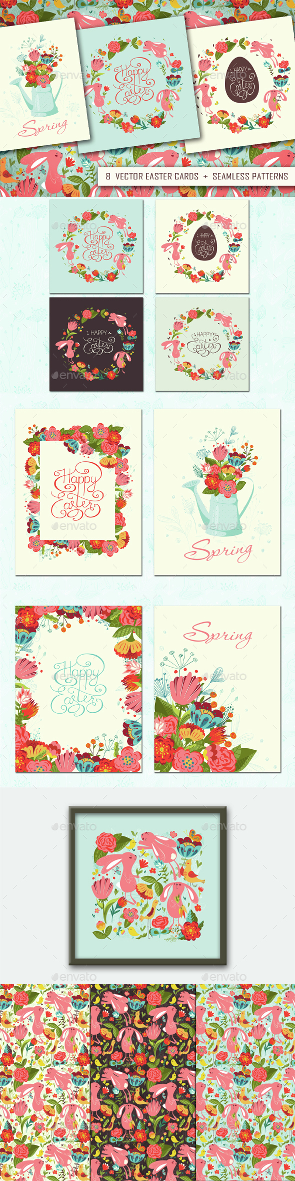 Happy Easter - Animals Characters