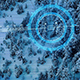 Drone HUD Display Fly Over Winter Forest - VideoHive Item for Sale