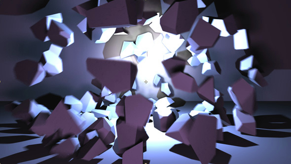 3D Crumple Cube - VideoHive 15215065