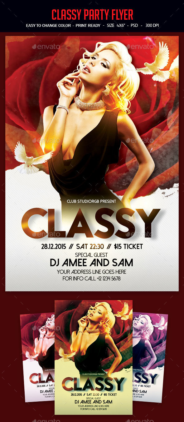 Classy Party Flyer - Clubs & Parties Events