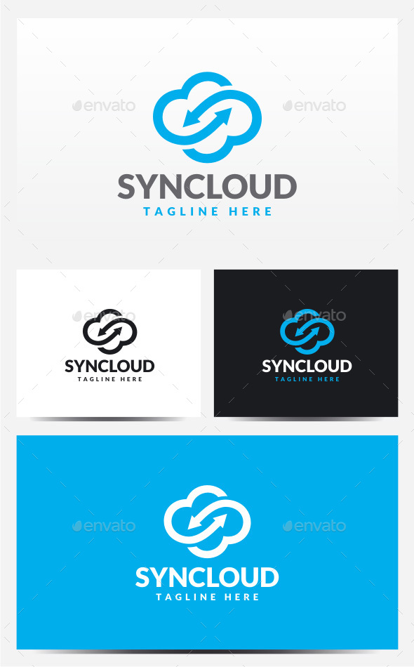 Sync Cloud Logo - Symbols Logo Templates