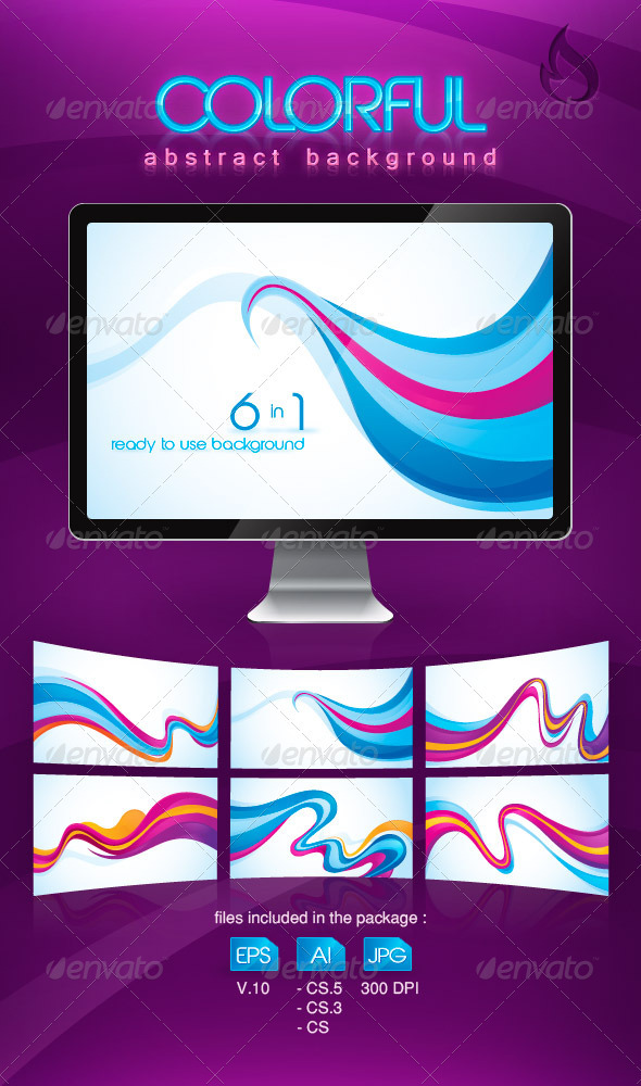 Flow Abstract Background - Backgrounds Decorative