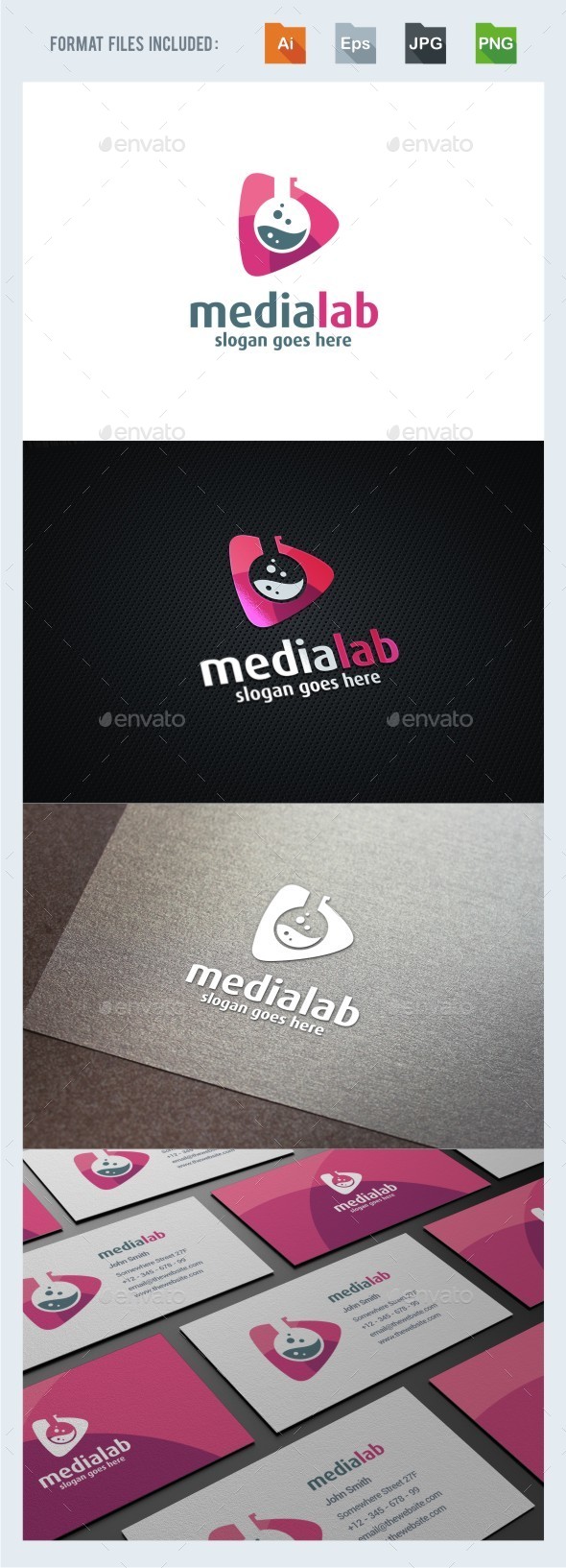 Media Lab Logo Template - Symbols Logo Templates
