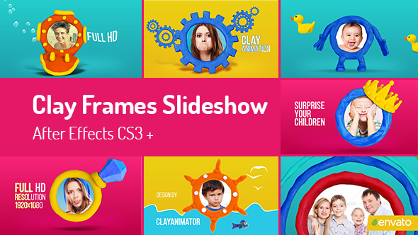 Clay Frames Slideshow - VideoHive 15218348