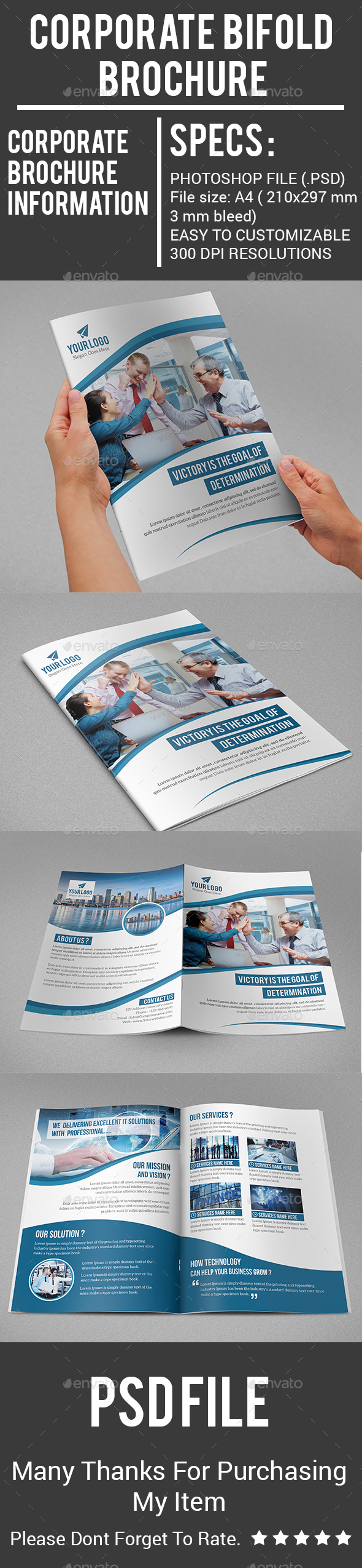 Corporate Bifold Brochure - Corporate Brochures
