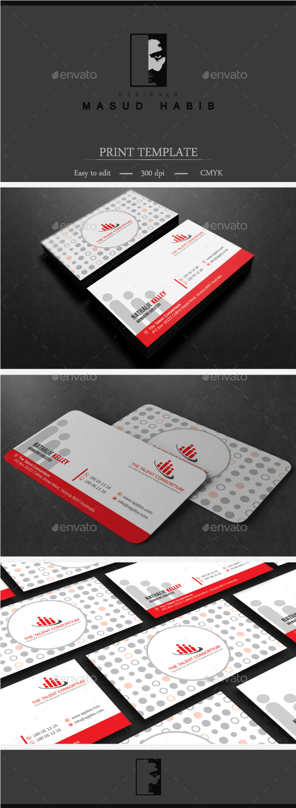 Red Corporate Business Card 01 - Corporate Business Cards