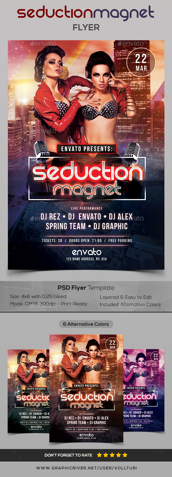 Seduction Magnet - PSD Flyer - Flyers Print Templates