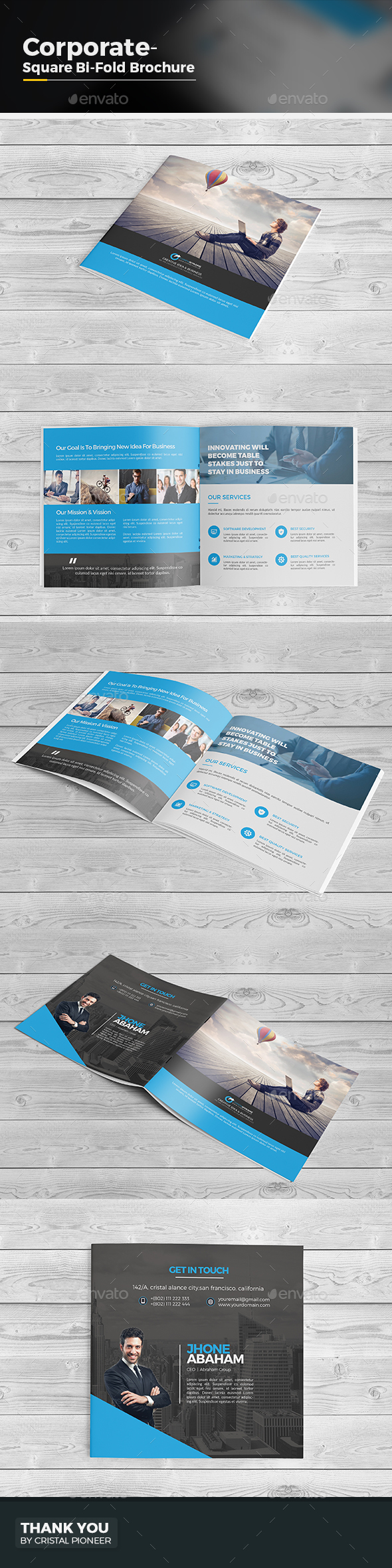 Bi Fold Square Brochure - Corporate Brochures