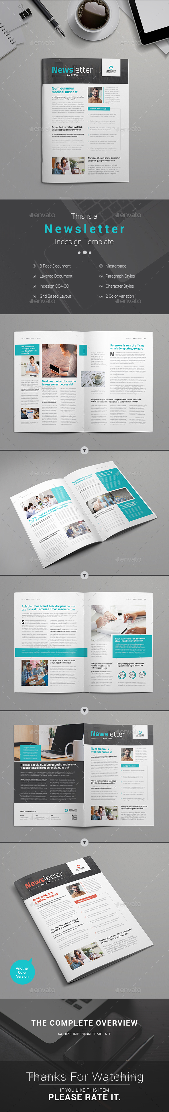 Newsletter Template - Newsletters Print Templates