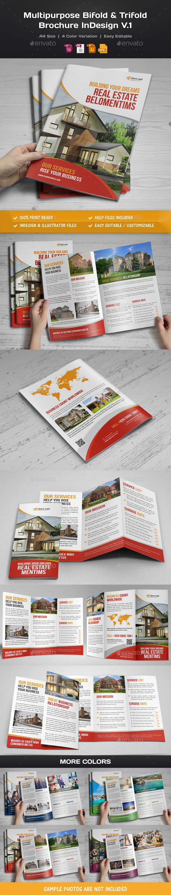 Multipurpose Bifold-Trifold Brochure v1 - Corporate Brochures