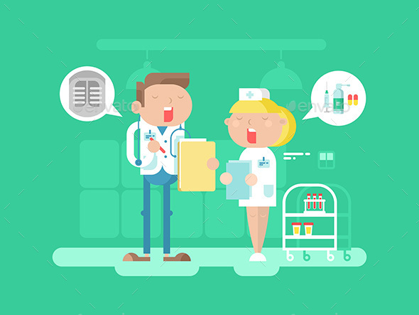 Doctor and Nurse Character - People Characters
