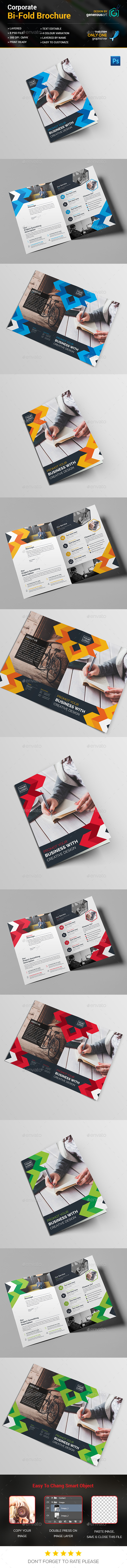 Bi-Fold Brochure Template - Corporate Brochures