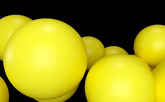Beautiful Cute Yellow Ball Abstract Transparen Background