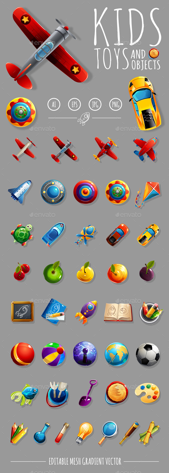 Kids Toys and Objects - Man-made Objects Objects