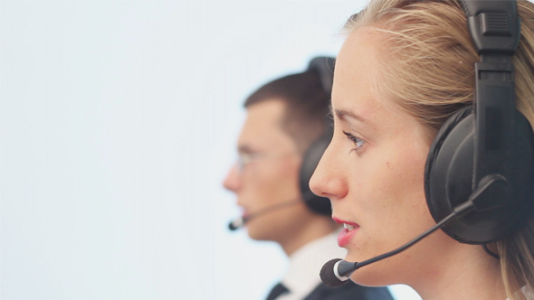 Operators Call Center Answering Customer Calls alt