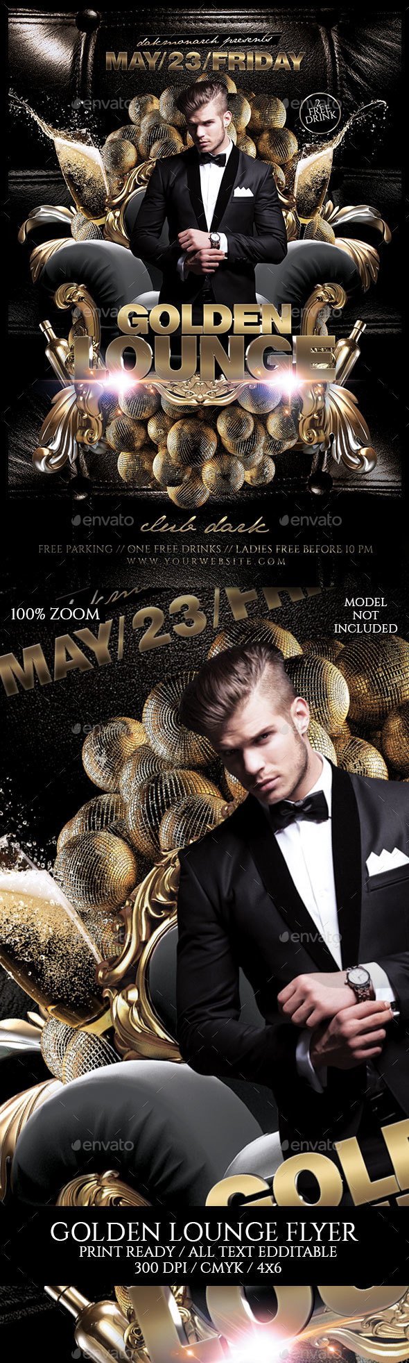 Golden Lounge - Events Flyers