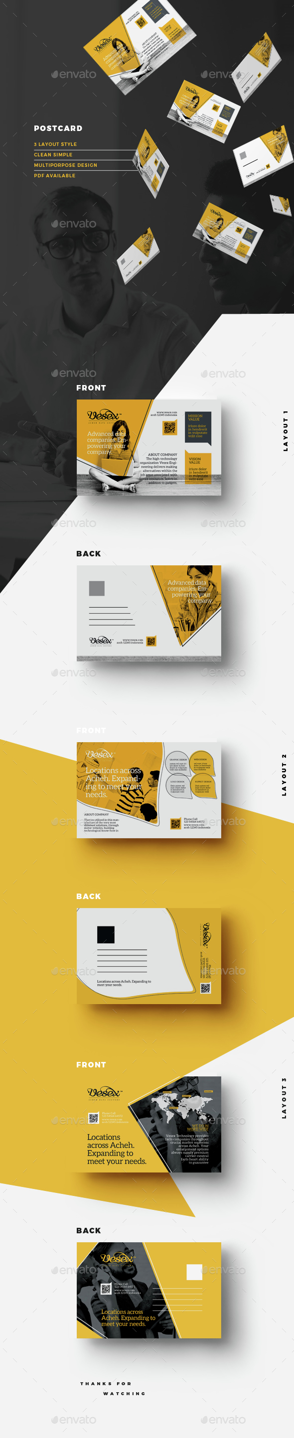 Postcard Design - Cards & Invites Print Templates