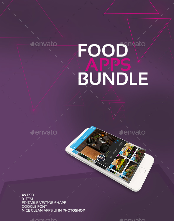 Food Apps UI Bundle - User Interfaces Web Elements