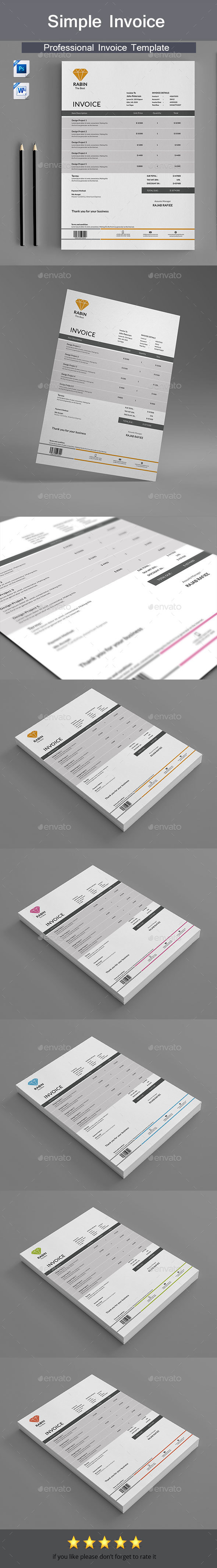 Invoice - Proposals & Invoices Stationery