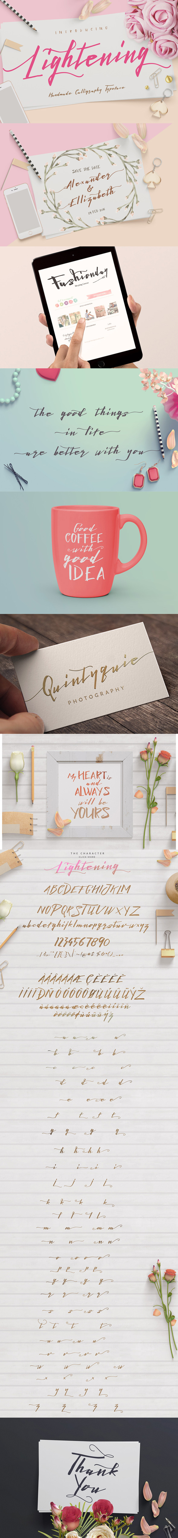 Lightening Script - Font Duo - Hand-writing Script