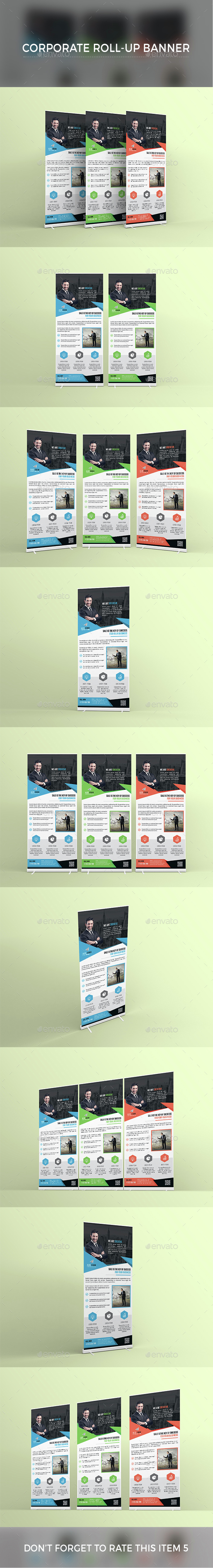 Corporate Roll-up Banner - Signage Print Templates