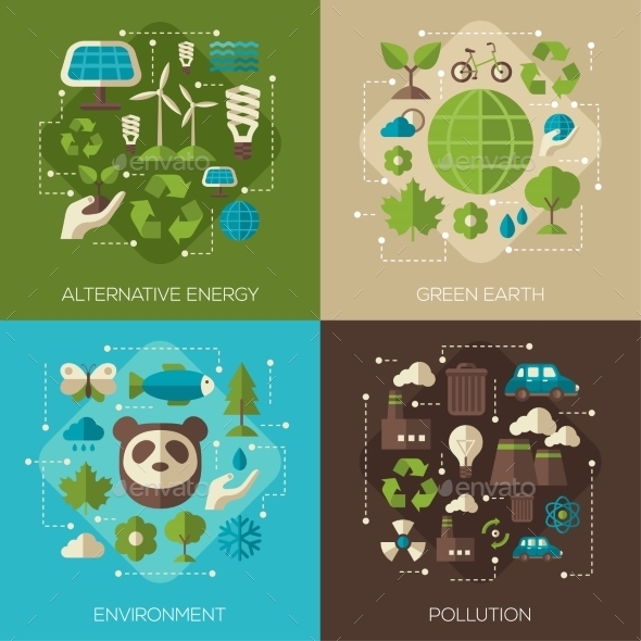 Environmental Protection, Ecology Concept Banners - Miscellaneous Conceptual