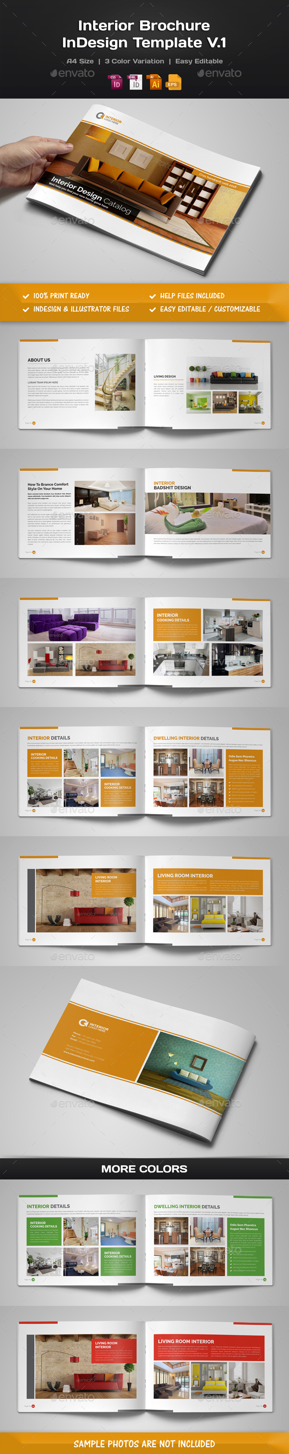 Interior Brochure InDesign v.1 - Corporate Brochures