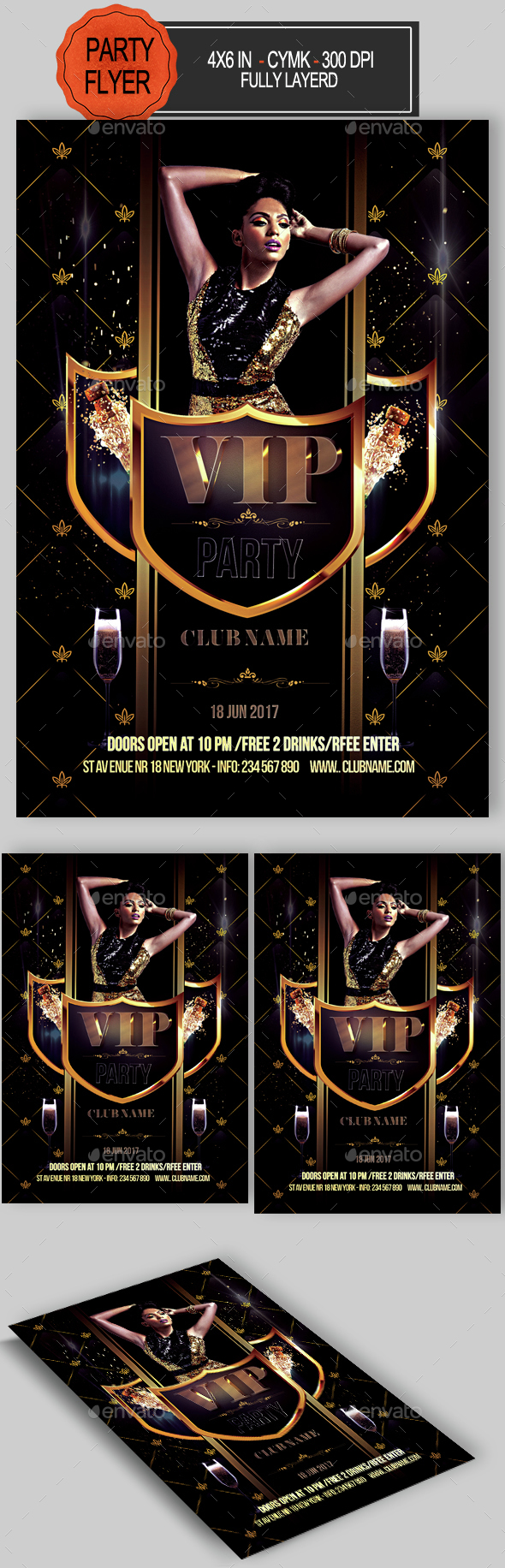 Vip Party Flyer - Clubs & Parties Events