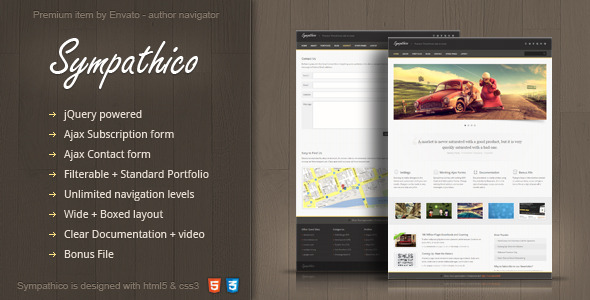 Sympathico - multipurpose site template - Business Corporate