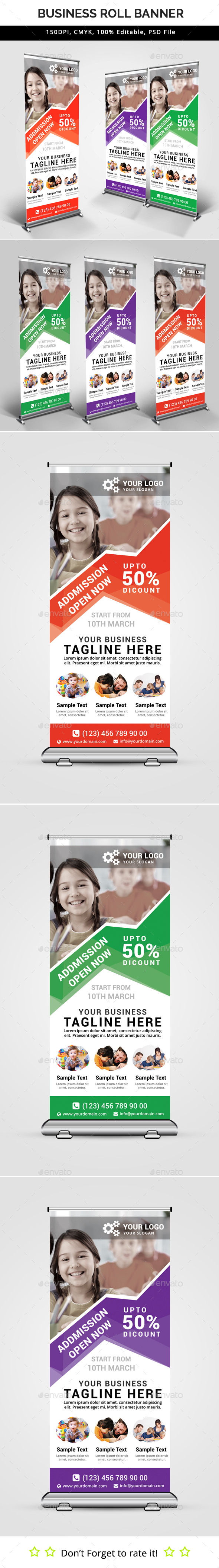 Business Roll Up Banner V31 - Signage Print Templates
