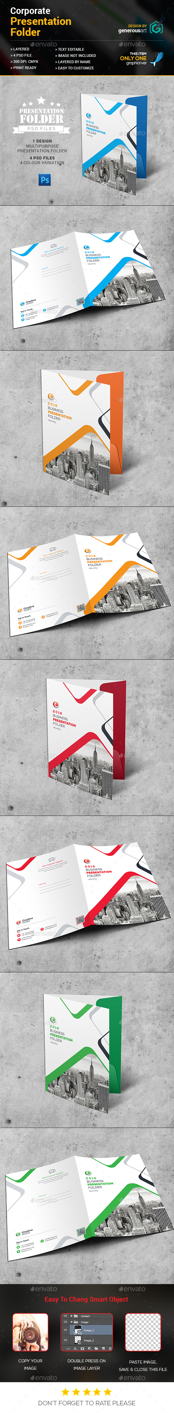 Presentation Folder - Stationery Print Templates