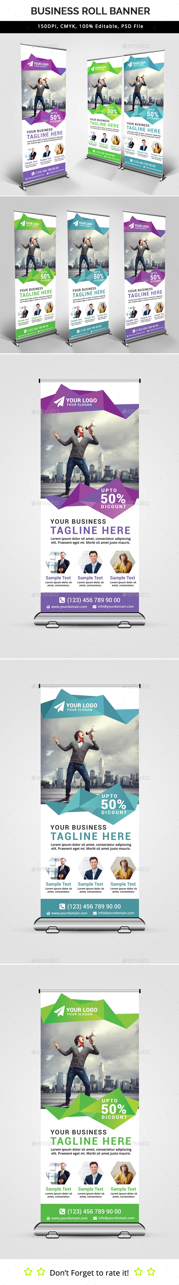 Business Roll Up Banner V32 - Signage Print Templates