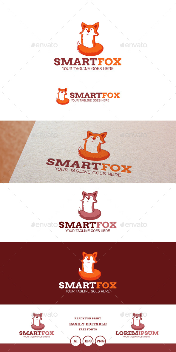 SmartFox Logo - Animals Logo Templates