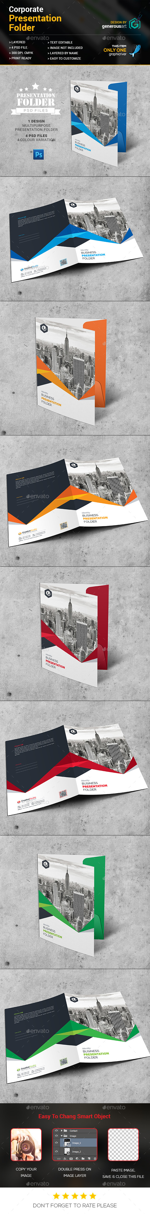 Pro Presentation Folder - Stationery Print Templates
