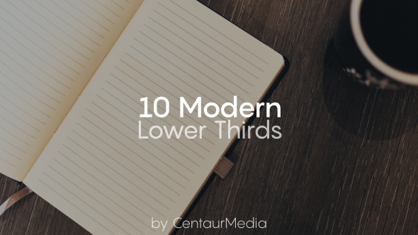 10 Modern Lower Thirds