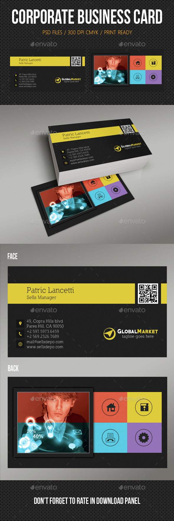 Metro Business Card 02 - Corporate Business Cards