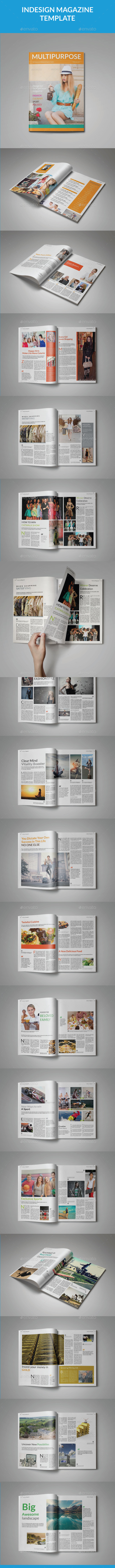 A5 Universal Magazine Template - Magazines Print Templates