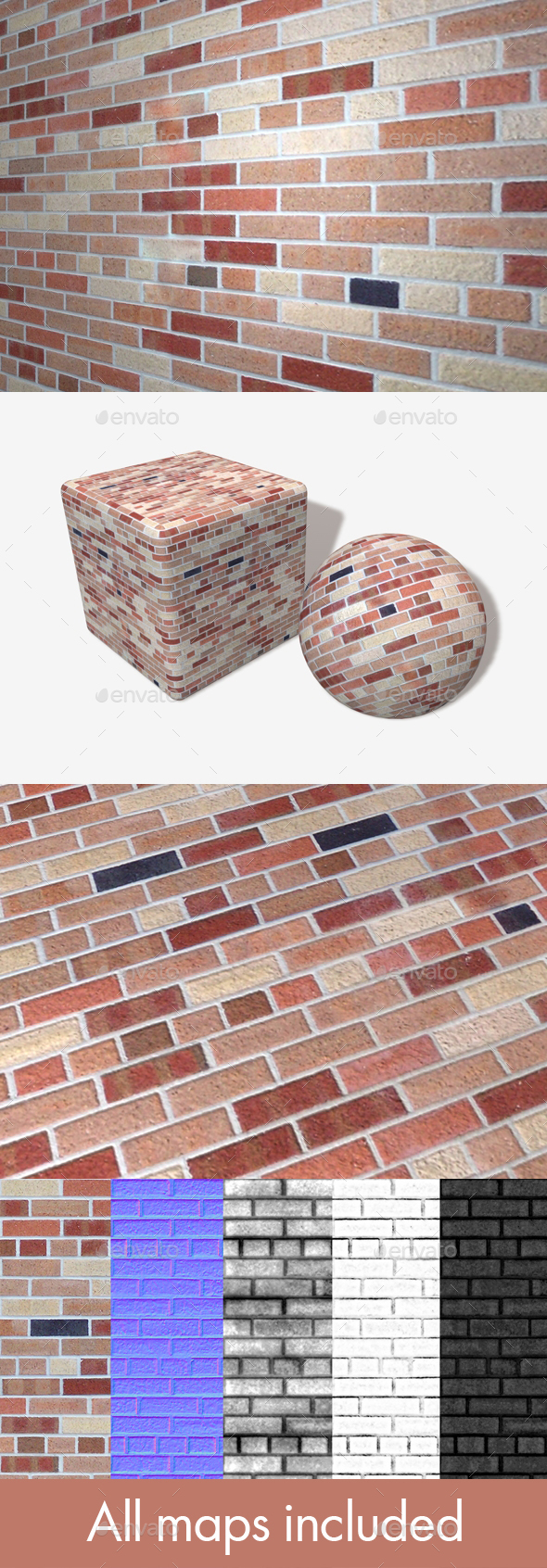 Modern Brick Wall - 3Docean 15242456