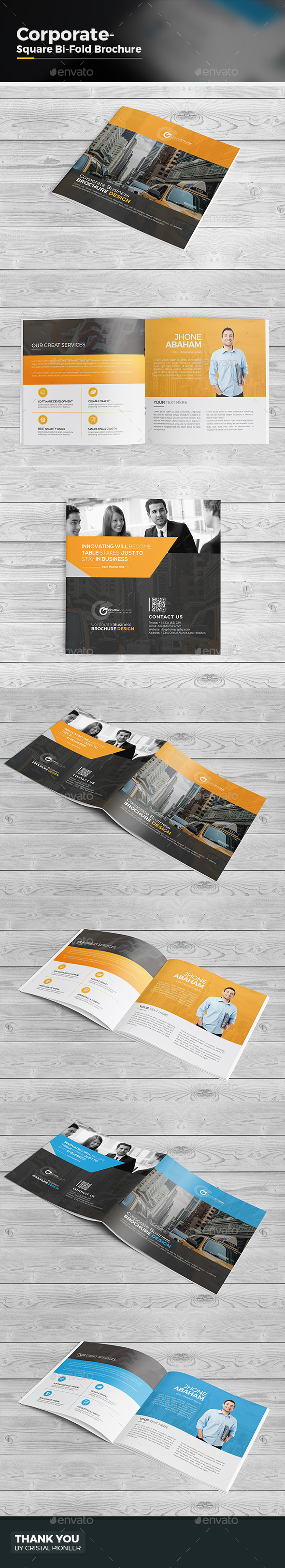 Bi Fold Square Brochure - Corporate Brochures