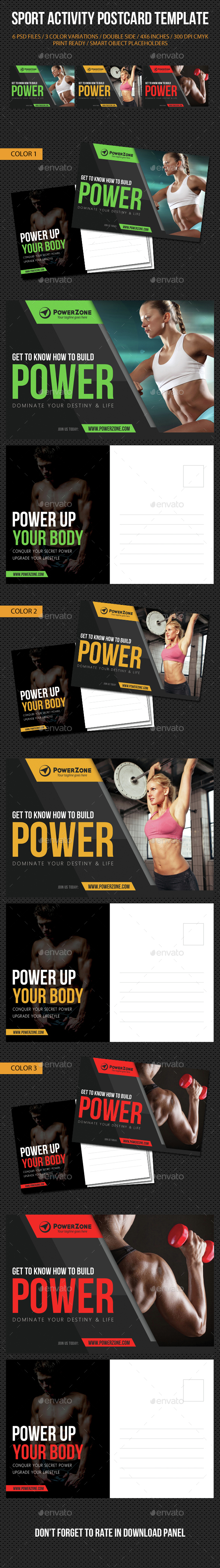 Sport Activity Postcard Template V11 - Cards & Invites Print Templates