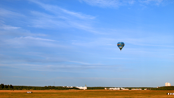 Air Balloon Fly on Airshow