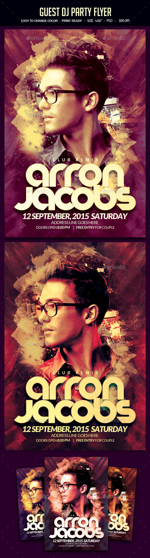 Guest Dj Party Flyer - Clubs & Parties Events
