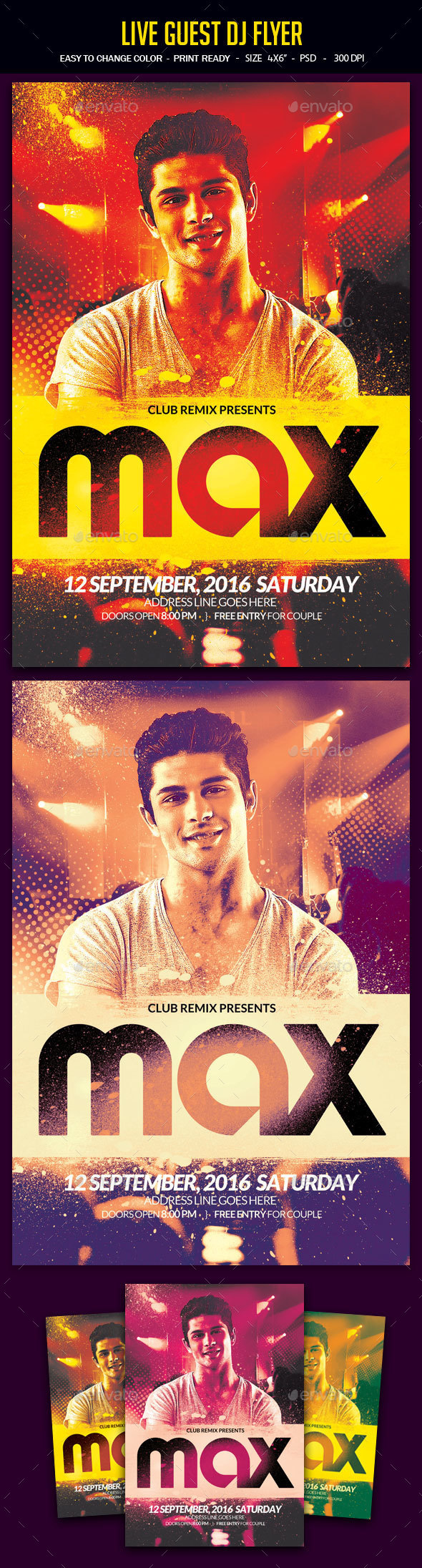 Live Guest Dj Flyer - Clubs & Parties Events