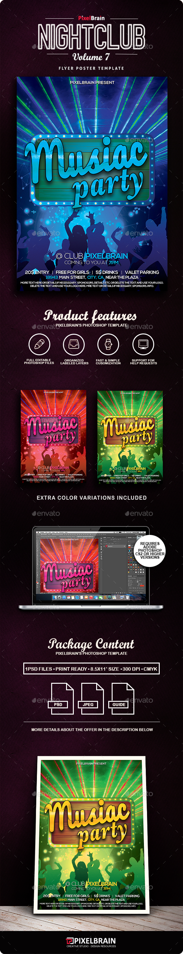 Nightclub Flyer/Poster Vol. 7 - Clubs & Parties Events