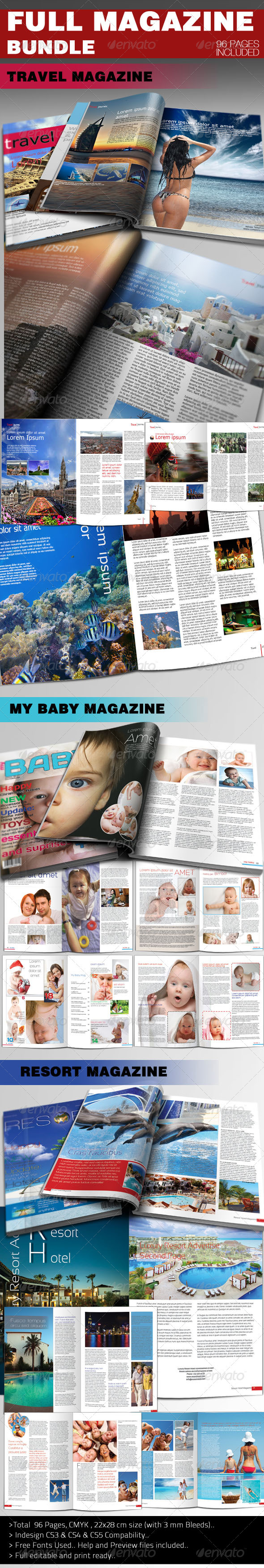 Full Magazine Bundle - Magazines Print Templates