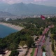 Antalya City And Beach With Turkey And Antalya Flags Aerial View - VideoHive Item for Sale