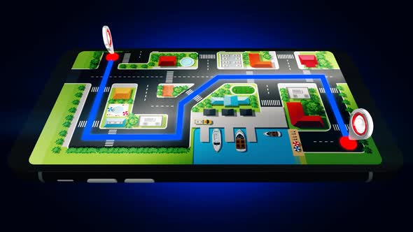 Gps Navigation Working Concept alt