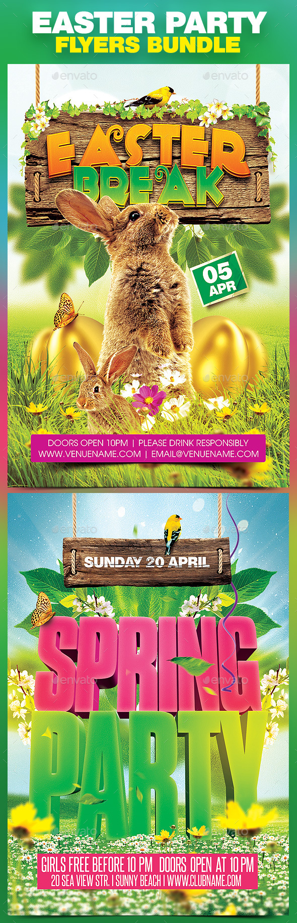 Easter Party Bundle v.2 - Clubs & Parties Events